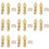 Screw Mount Curtain Tassel Tie Back Tieback Wall Hooks 16PCS Gold Tone 1
