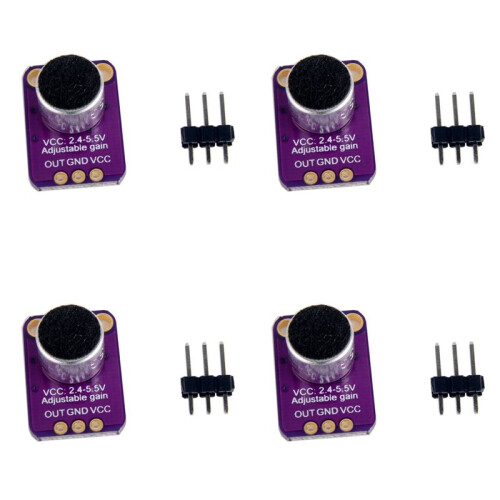 4X GY-MAX4466 Electret Microphone Amplifier Sensor with Adjustable Gain