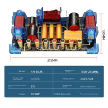4X Divisore di Frequenza Audio da 1800 W Altoparlante A Due Vie Crossover 12 15 Pollici Divisore di Frequenza Ad Alta Potenza per Prestazioni Sul