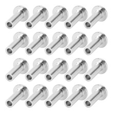 120Pcs Stainless Steel Protector Sleeves Protective Sleeves Grommet Kit for 1/8inch Wire Rope Cable Railing