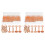 308Pcs Copper Rivets for Leather,Smooth Leather Rivets, Pure Copper Rivets and Burrs for Leather Work Jeans Jacket 2