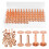 308Pcs Copper Rivets for Leather,Smooth Leather Rivets, Pure Copper Rivets and Burrs for Leather Work Jeans Jacket 2
