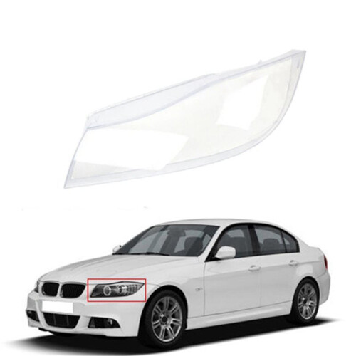 2X Auto  Transparente Scheinwerferabdeckung Scheinwerfer Lampengehäuse Linse für  3Er E90 E91 2005-2011 2