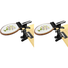 2X Metal Embroidery Hoop Holder - 360 Rotated Adjustable Table Clamp Stand Clip,Tabletop Clamp for DIY