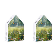 2X Singing Bird Box White Noise Music Device Timer Bird Chirping Box with Motion Sensor for Home Bedroom Bathroom Yoga A