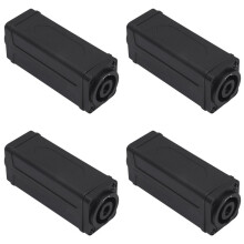 4X 4PIN NL4FC Speakon Coupler Adapter Extender Audio Speaker Panel Mount Straight Connector