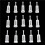 400Pcs Universal Gravity Spray Tool Filters Fine Mesh, Disposable Gravity Feed Spray Tool Paint Strainer Reduce Clogging 4