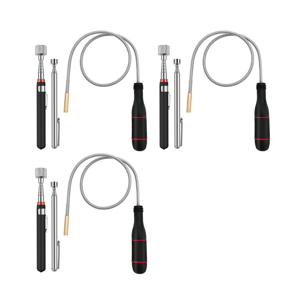 9 Pack Magnetic Pickup Tool- Extendable Magnet, Telescopic Magnetic Pick- Tool, Bendable Flexible Magnetic Pickup Tool 6032103140790