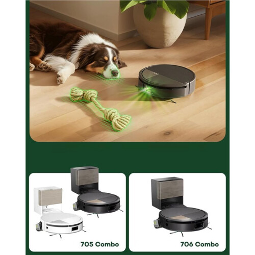 Roller Mop for   Max 705 Combo/Max 706 Combo Robot Vacuum Cleaner, Washable Microfibre Mop Roller 16pcs 2