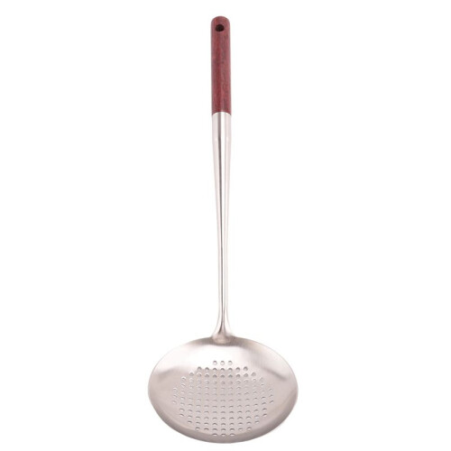 3X Espátula e Concha Wok, Conjunto de Ferramentas de Concha Escumadeira, Espátula de 17 Polegadas para Wok 1