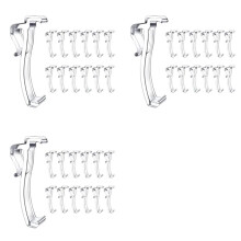2.5 Inch Valance Clips Window Blind Clips Clear Plastic Valance Retainer Holder Hidden Valance Clips(36 Pieces)