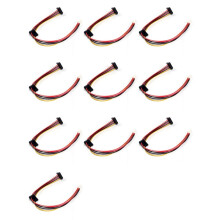 10X Carte Mère ATX 4 Pin à 2  Série ATA  Adaptateur de Disque Dur Câble D'Alimentation pour  IPC et Contrôleur Fiscal 18AWG