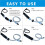 20 Pcs RJ45 Connectors IP68 Waterproof Shielded (STP) Cat6 Ethernet LAN Cable Connector 6