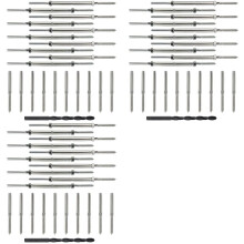 30 Paar Zugschraubenspanner und Zugschraubbolzenbefestigung für 1/8 Zoll Kabel Deck Geländer Kit