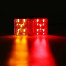 10St 12V 10LED Vattentät Lastbil Trailer Lastbil Bakljus Bil Blinkers Broms Bakre Stopplykta Båt RV Indikator