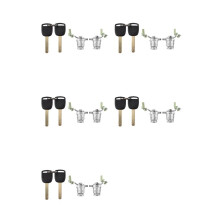 10x Left & Right Door Lock Cylinder with 10 Keys for 2003-2011 Accord S2000 CR-V 72185-S9A-013