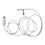2X Nurse Caller Cable 6P4C Nurse Call Device Emergency Call Universal Replacement Cable 3 Meters with Push Button 4