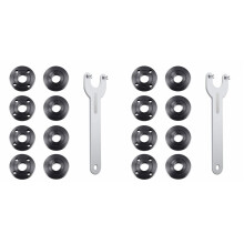 18Pcs Angle Grinder Flange Nut Angle Grinder Wrench Kit 5/8-11 Flange Metal Lock Nut for Grinder Parts