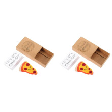 2X Pizza Boxes Friendship Inspired Pizza Toy Gift Box - Cute Novelty Present