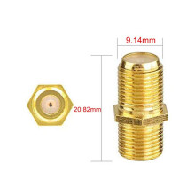 Connecteur de Câble Coaxial 50 Pièces, Adaptateur Plaqué ou RG6 de Type F Femelle à Femelle, Rallonge de Câble Coaxial pour Câbles TV