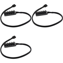 3X Host Case PC Cooler Fan Power Cable 1 Female to 5 Male 4Pin Socket Fan Hub Splitter Cable for 4Pin PWM Cooling Fan