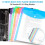 72 Pack A4 Punched Pockets Plastic Wallets - 11 Holes Expandable Binder Pocket Envelope File Folders 3