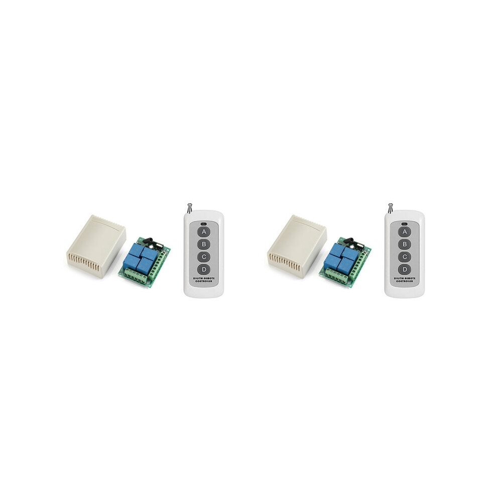 2X Wireless Remote Control With 4 Channel 433Mhz Garage Remote Control 6032427005782