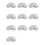 2000 Pcs 3 Inch Silver Wine Pourer Discs Drip-Proof Drip Pouring Pour Spout Pour Wine Thin Slice 1