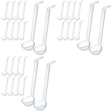 30 Pièces 7,8 Pouces 1Oz Petite Louche Transparente Louche pour Sauce Bol à Punch en Plastique à Long Manche Louche Cuillères de Service
