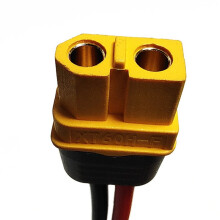 2X Câble D'Extension D'Alimentation pour Vélo Électrique XT60 Mâle/Femelle Vers Prise de Connecteur 14Awg Câble en Silicone Résistant Aux Hautes