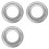 3pcs 12 Inch Round Shape Galvanized Turntable Rotating Swivel Plate Kitchen & Display Table Hardware 2