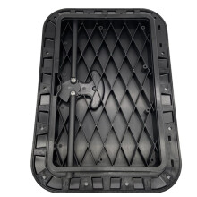 3X Marine Deck Plate Square Hatch Pull Out Handle Hatch for Boat Kayak Canoe Boat Parts Accessories