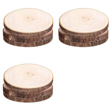 9 Pcs 10-12 Inch Large Wood Slices for Centerpieces, Wood Rounds for Wedding Centerpiece, DIY Projects, Painting, Etc