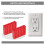 and Receptacle Spacer Outlet Spacers for Electrical Box, 200Pcs Electrical Outlet Spacers Shims Socket 9