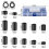 640 Pcs Electrical Outlet Screws Spacers, Black Nylon Round Spacer Assortment Kit, Plastic Spacers Without Threaded 4