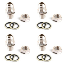 4X AN10 10AN DIY Turbo Universal Verwendung für Ölwanne/Ölsumpf Rücklauf Ablassadapter Spundverschraubung Keine Schweißnaht