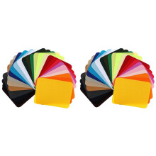 52 PCS Iron Patches for Clothing Repair Multi-Colored Fabric Patches for Jeans and Clothings Repair Kits