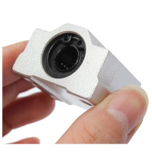 3X Scs10UU 10Mm Liniowy Ruch Kulkowy Prowadnica Łożyska Tuleja Blok Srebrny