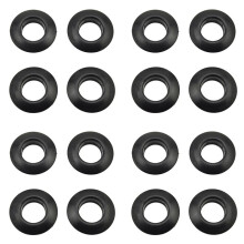 16 Stücke Universal Kayak Kanu Raft Paddle Ruder Tropfringe Spritzschutz Ring Paddle Zubehör Ersatz
