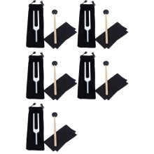 5X 528 Hz Tuning Fork, Silver Solfeggio Tuning Forks 528 Hz for Musical Instrument, Meditation, Relaxation