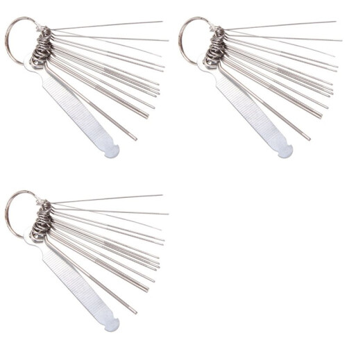 3X Gitarr Mutter Spår Bro Pin Hål Spår Filsats Sågstänger Filningsset Luthier 1