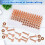 308Pcs Copper Rivets for Leather,Smooth Leather Rivets, Pure Copper Rivets and Burrs for Leather Work Jeans Jacket 7