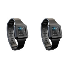 2X Ultrasonic Mosquito Repellent Watch Frequency Adjustable Electronic Watch Portable Bracelet Mosquito Repellent,A