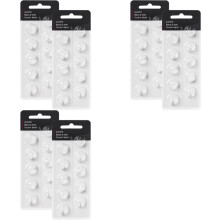 Hoortoestelkoepels voor Oticon-Vervangstukken, voor Oticon Minifit Double Vent Bass Domes 6-Pack, Universele Koepels 8 mm