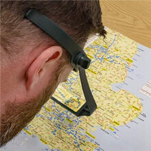 10X Slimline Headband Magnifier with 40 Lenses, Assisted Repair of -Mounted Reading Magnifying Glass