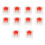 200Pcs Plastic for  Red 3 Pin MX RGB Mechanical  Keyboard Replacement 9