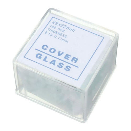 800pcs Transparent Slides Coverslips Coverslides 22x22mm for Microscope 1