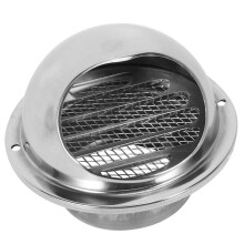4X Stainless Steel Ventilation Wall Air Vent Exhaust Extractor Ducting 80mm