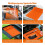 Silicone Griddle Tools Mat ,Spatula Mat with Drip Pad,Side Shelf Mat Grill Utensils Holder Griddle Accessories 4