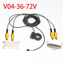 3X Electric Bicycle Ebike Turn Signal 36V 48V 52V 72V Waterproof Cable LED Flashing V04-36-72V